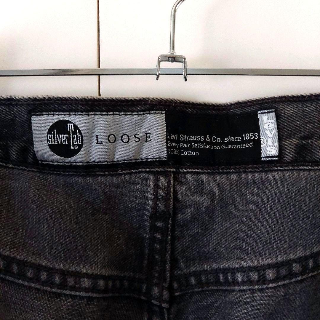 【雰囲気抜群】リーバイス シルバータブ LOOSE ブラックデニム 32 バギー