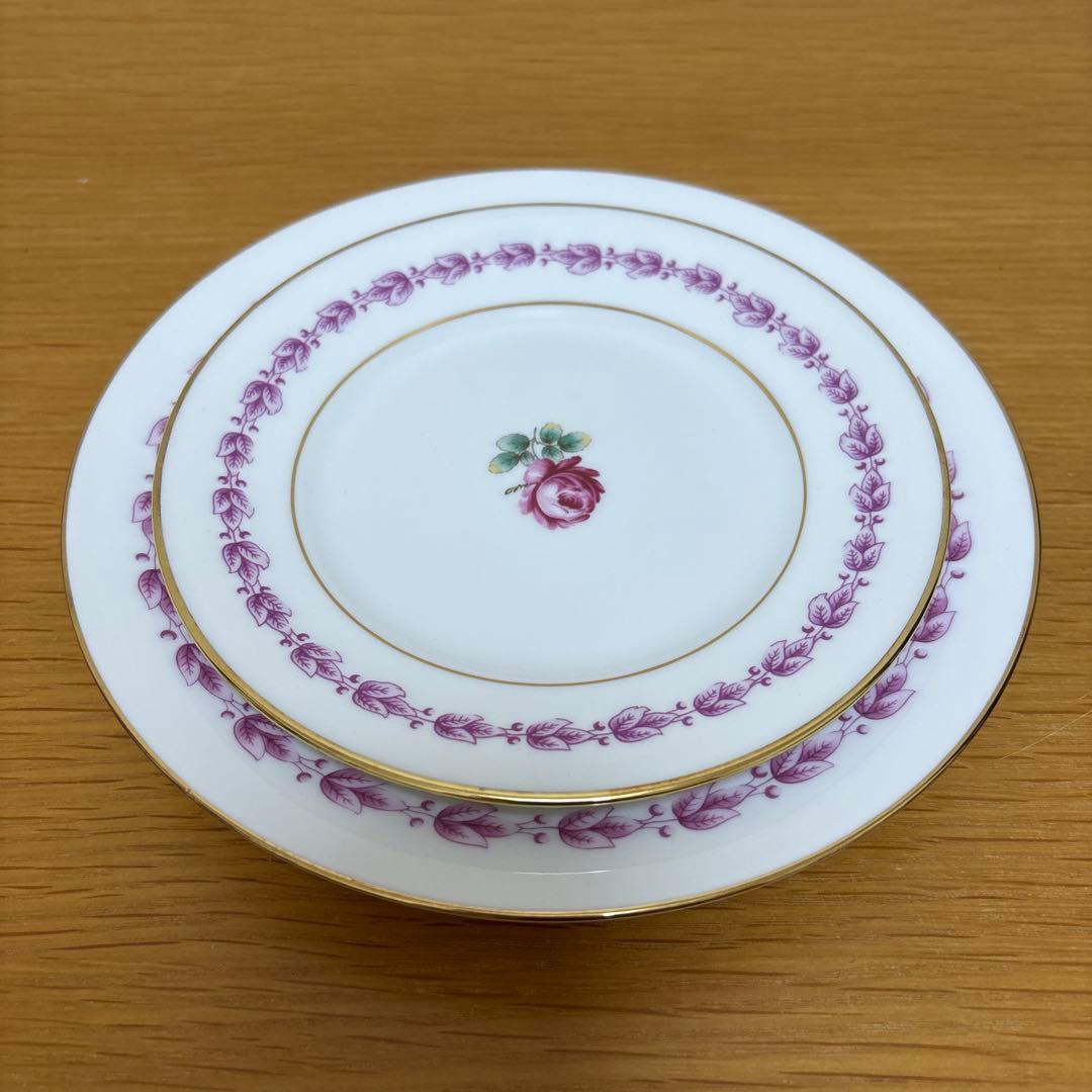 リチャードジノリ　カメリア　ティーC/S 、ケーキ&デザートプレート　カルテット