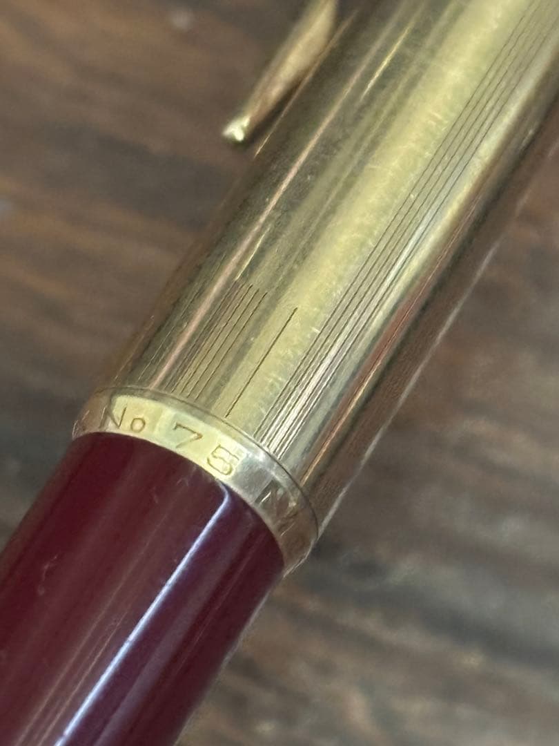 極美品　vintage montblanc pix75 ボルドー　0.92mm