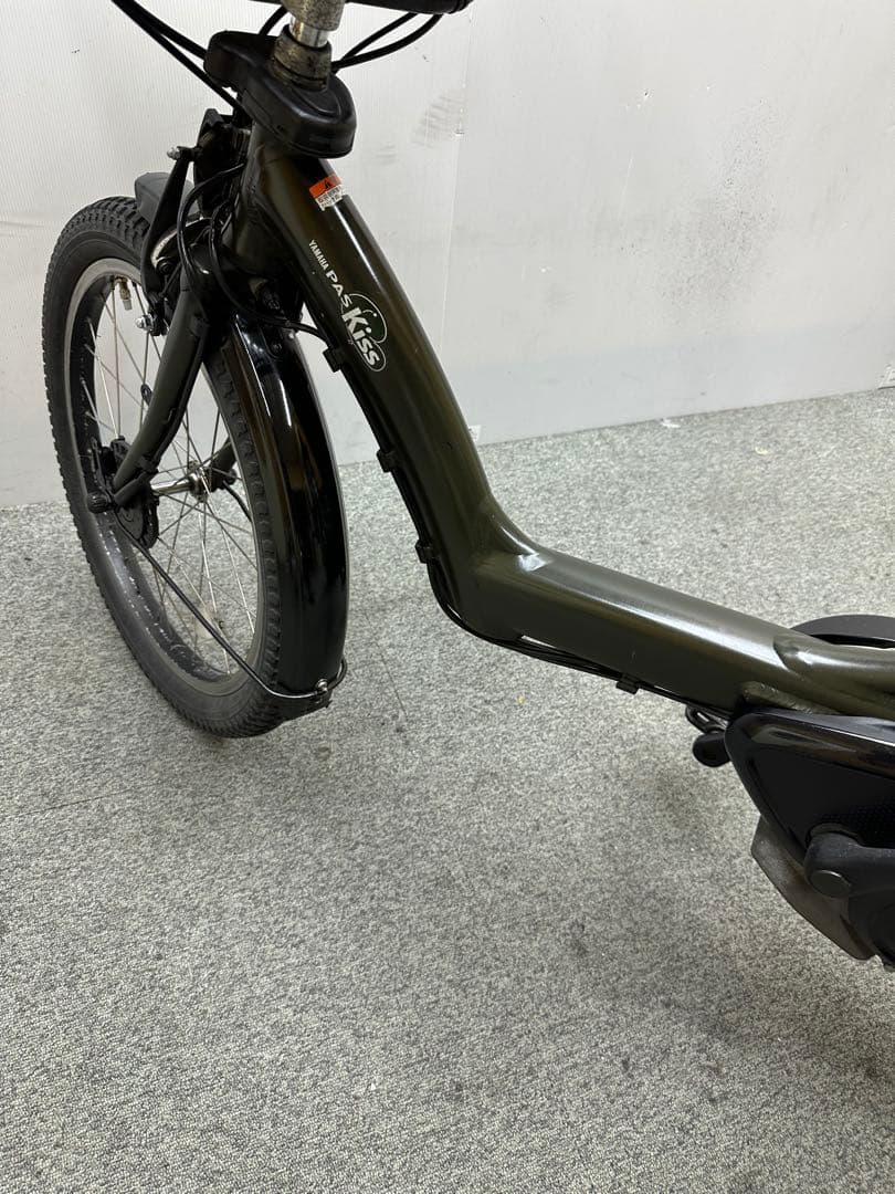 チャイルドシートなし❗️ヤマハパスKISS 20インチ　　大型カゴ　電動自転車