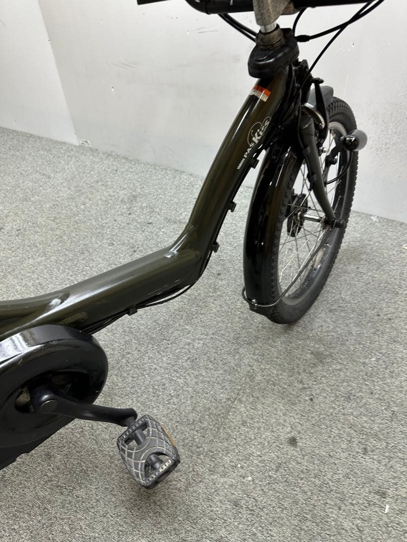 チャイルドシートなし❗️ヤマハパスKISS 20インチ　　大型カゴ　電動自転車