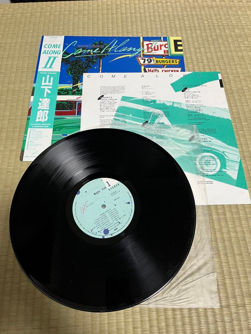 LPレコード　山下達郎　COME ALONG　2枚セット　和モノ　シティポップ