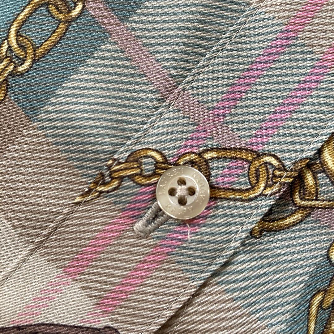 【新品タグ付】LAUREN RALPH LAUREN チェーン柄シャツワンピース