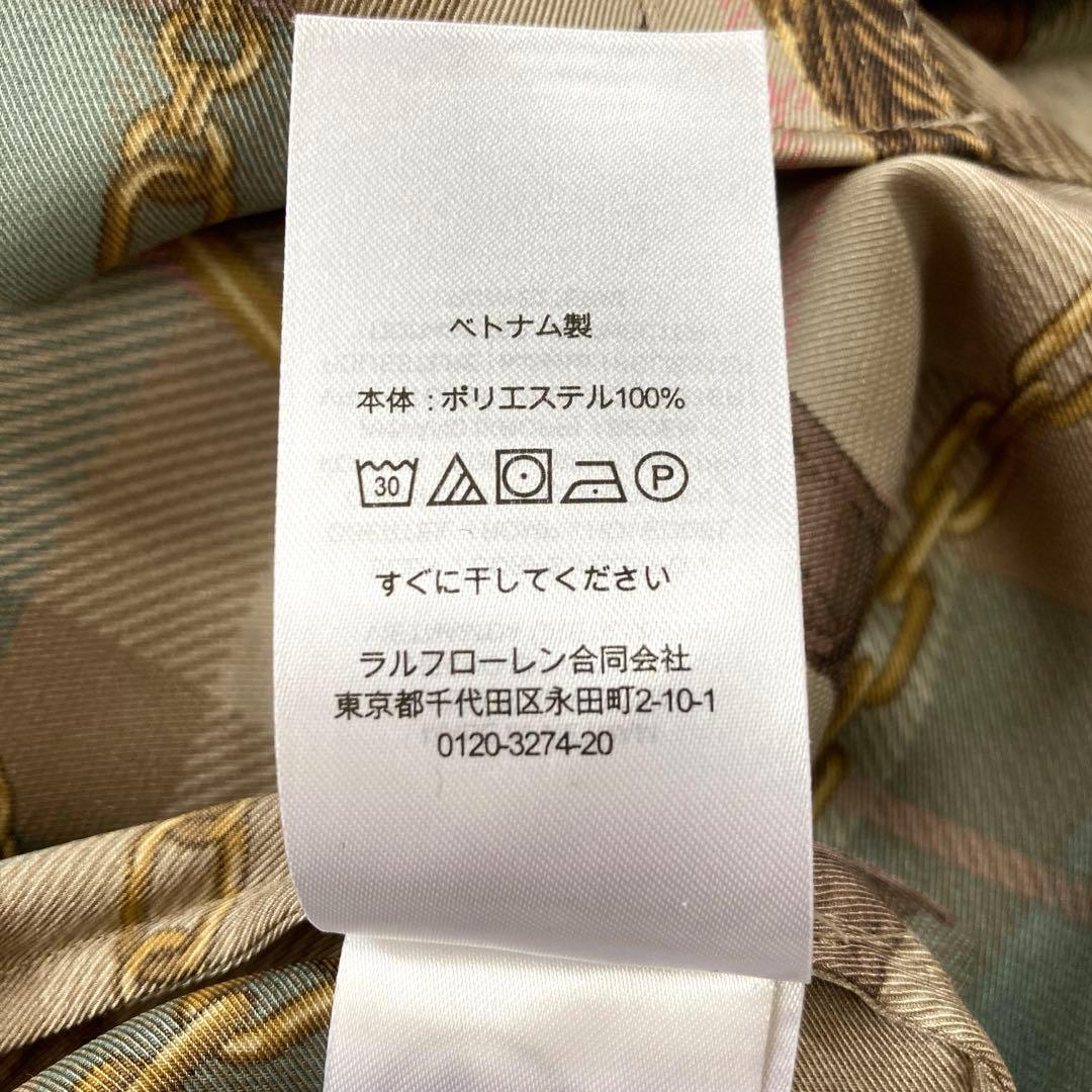 【新品タグ付】LAUREN RALPH LAUREN チェーン柄シャツワンピース