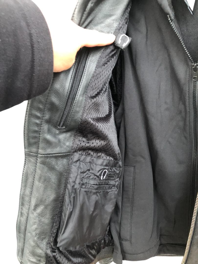 新品 Harley-Davidson フード付きライダースレザージャケット L