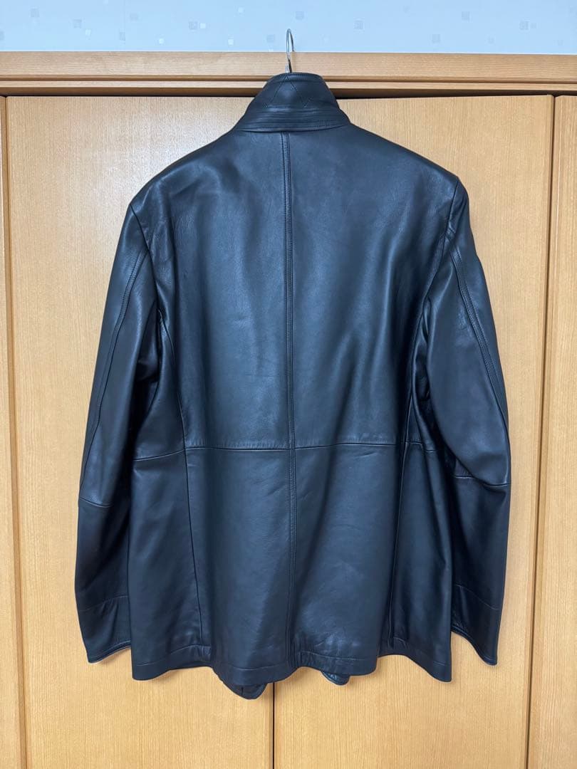 CUIR STUDIO ブラックレザージャケット blackmeans製造工場製