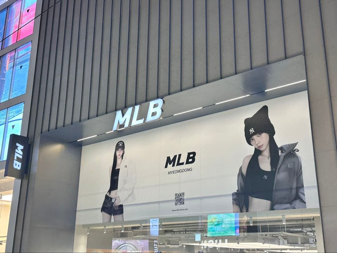 MLB 猫耳ビーニー♡韓国 aespa カリナ着用 明洞 ソウル ニット帽 新品
