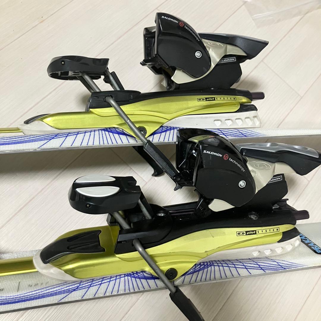 【良品】SALOMON DEMO8P3サロモン スキー160/ケース.ストック付