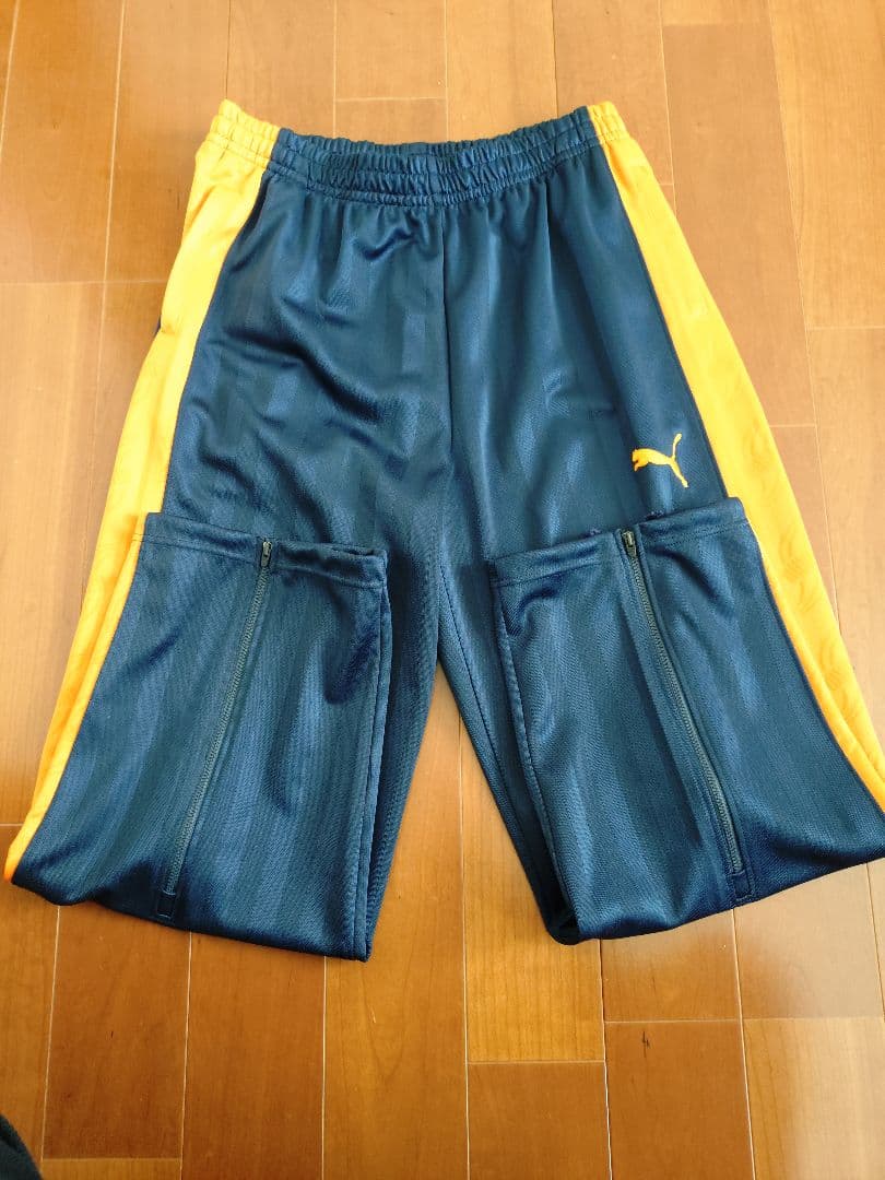 超美品 PUMA ジャージ上下セット ネイビー/オレンジ Mサイズ レア