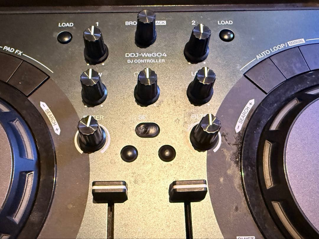 Pioneer DJコントローラー DDJ-WeGO4 ターンテーブル