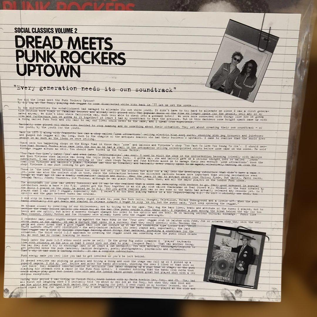洋楽 DREAD MEETS PUNK ROCKERS/DON LETTS / 2LP