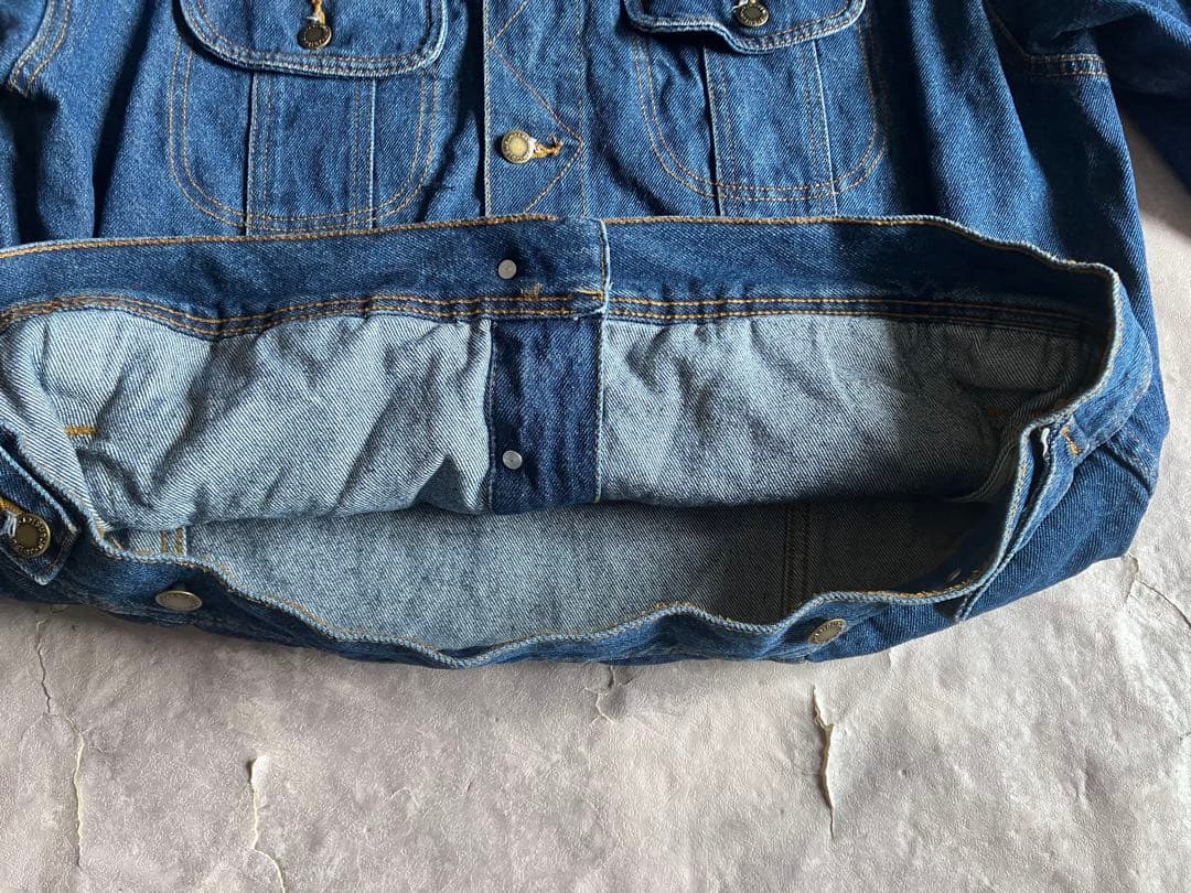 ラングラー デニムジャケット RUGGED WEAR XL 綿100% 濃紺