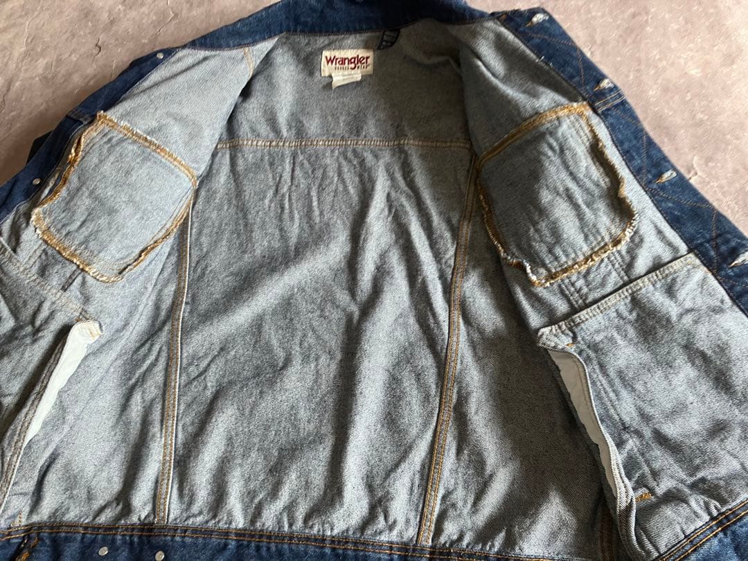 ラングラー デニムジャケット RUGGED WEAR XL 綿100% 濃紺
