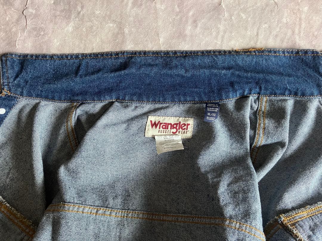 ラングラー デニムジャケット RUGGED WEAR XL 綿100% 濃紺