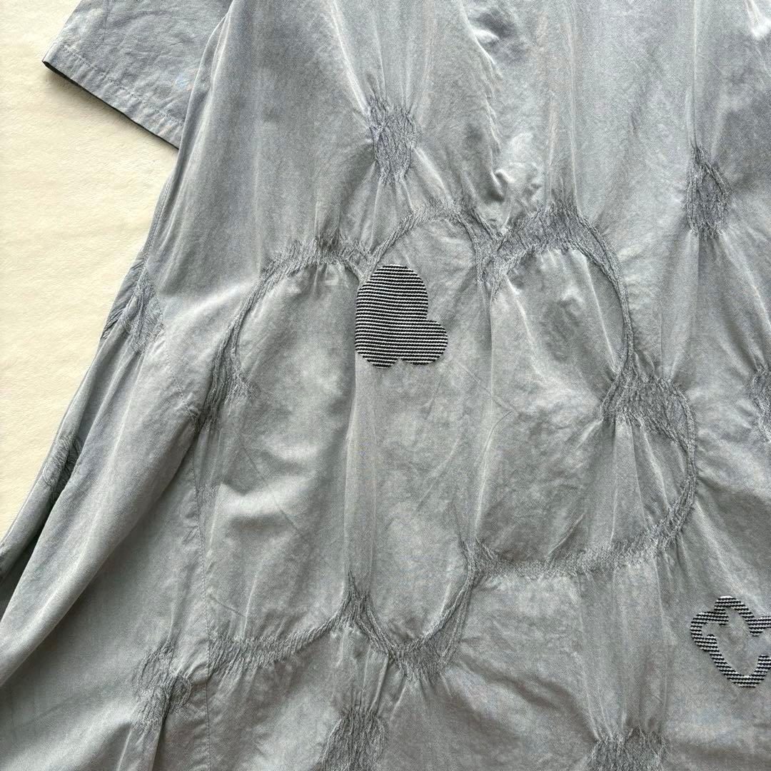 慈雨 ジウ 変形 刺繍 フレアワンピース 40 Lサイズ