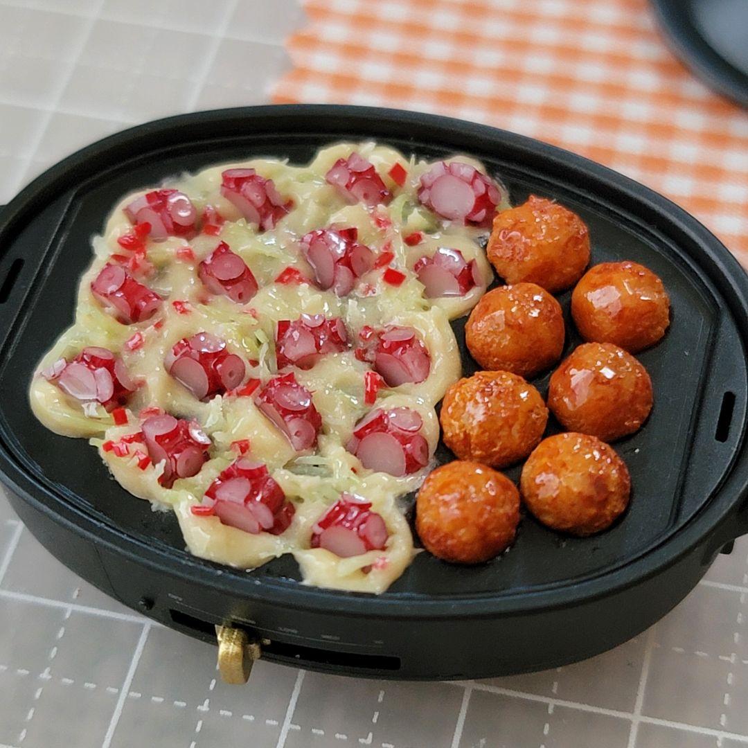 ミニチュアフード たこ焼きセット