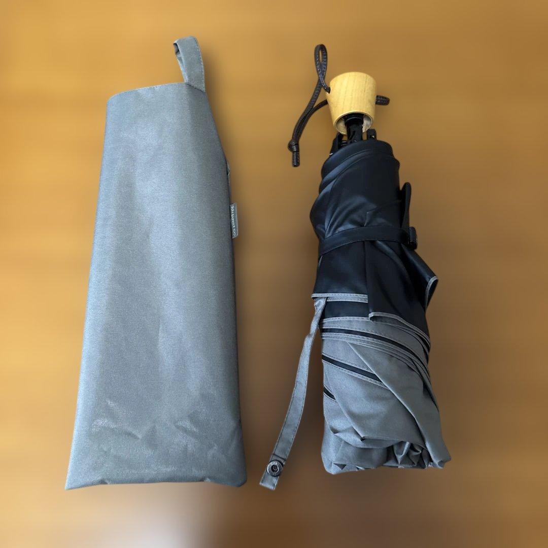 【美品】SUN BARRIER 100 折りたたみ日傘 3段折 / 無地