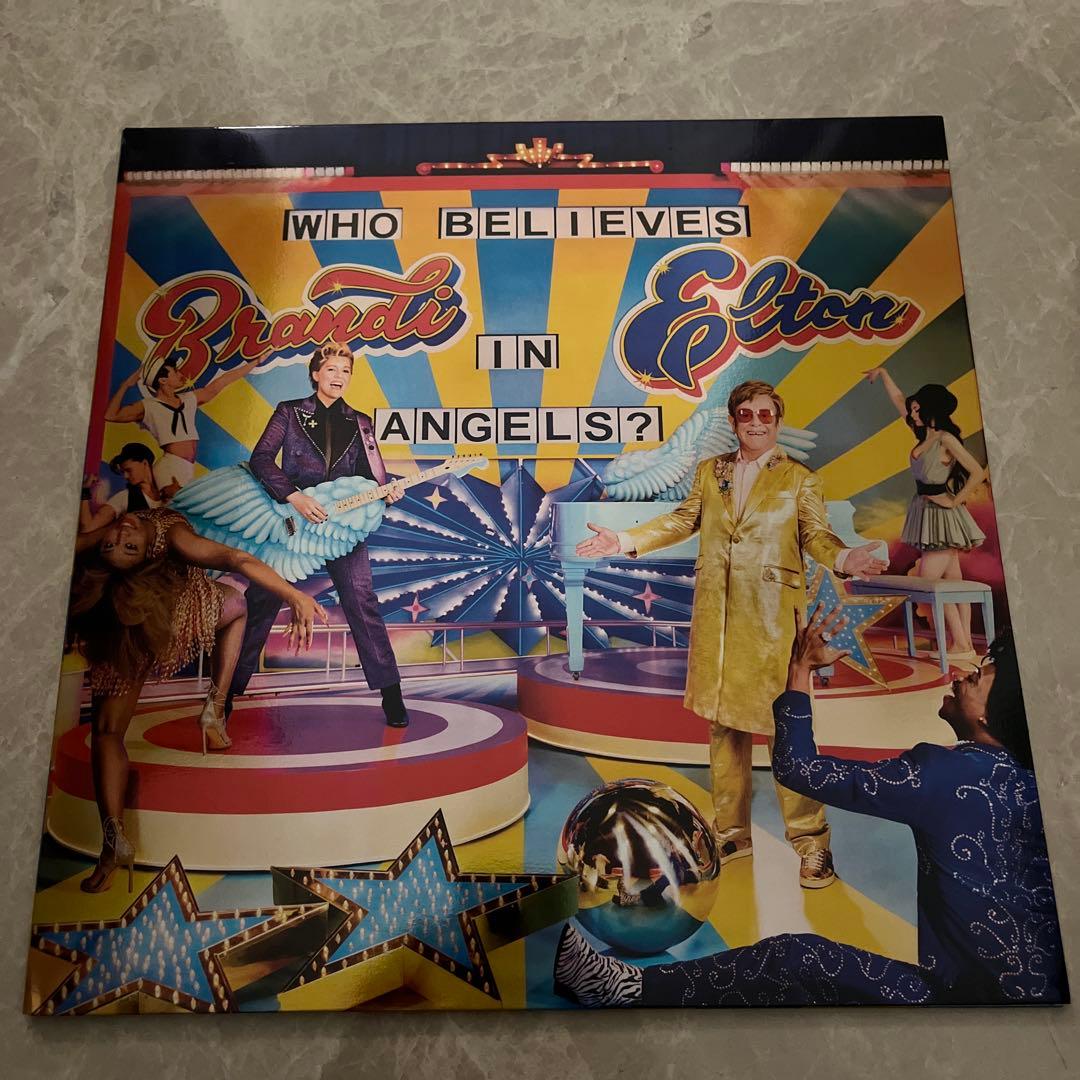 elton john brandi carlileレコード　マーブルレッドカラー