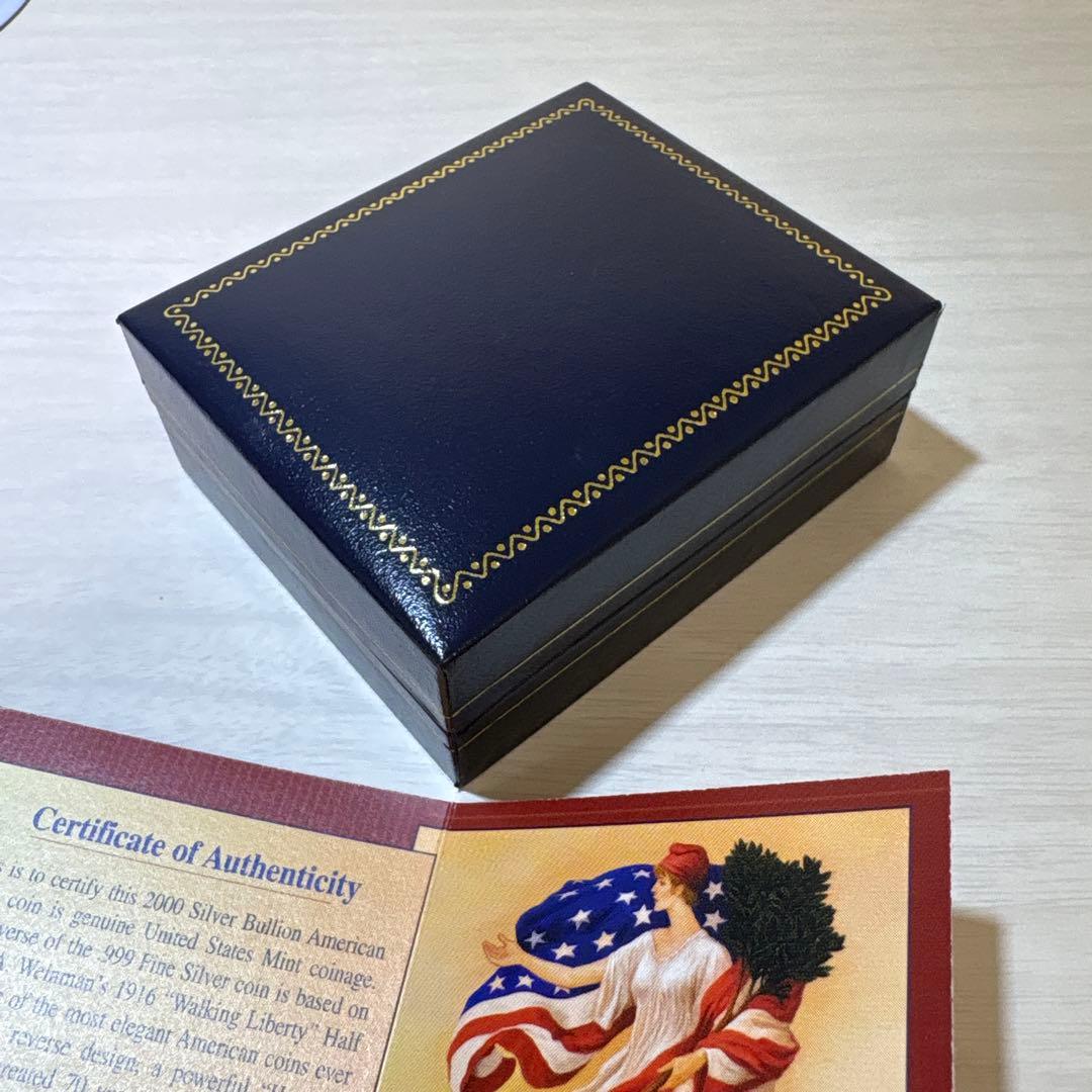 ヒ*0様 【レア】純銀1ドル記念硬貨2000年アメリカンイーグルシルバー1オンス