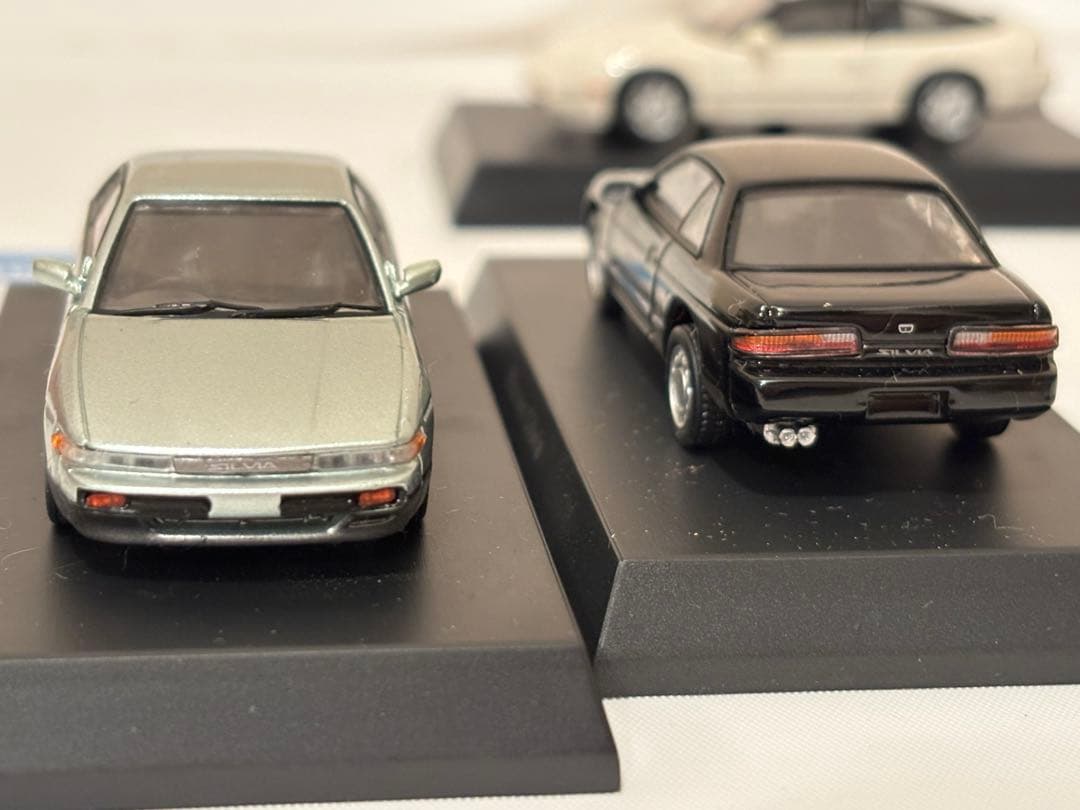 ＋おまけ2点！　京商1/64 6台セット　シルビア　190E 180SX　R34
