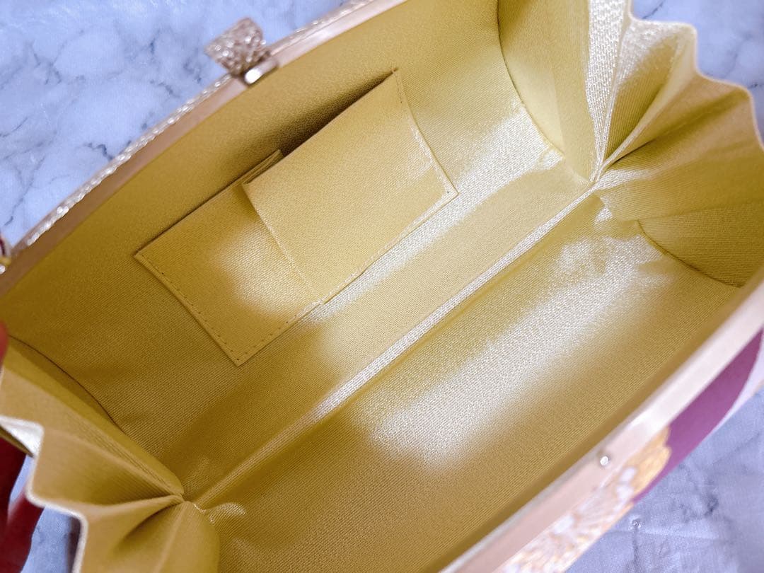 人気の厚底草履（高さ約7㎝）&バッグセット♡成人式　卒業式　振袖や袴に！　紫系