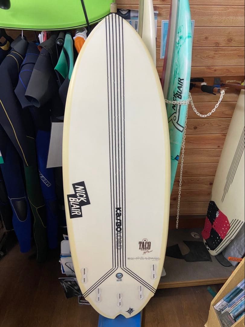 TACO デス ショートボード 5'3\" カーボロード