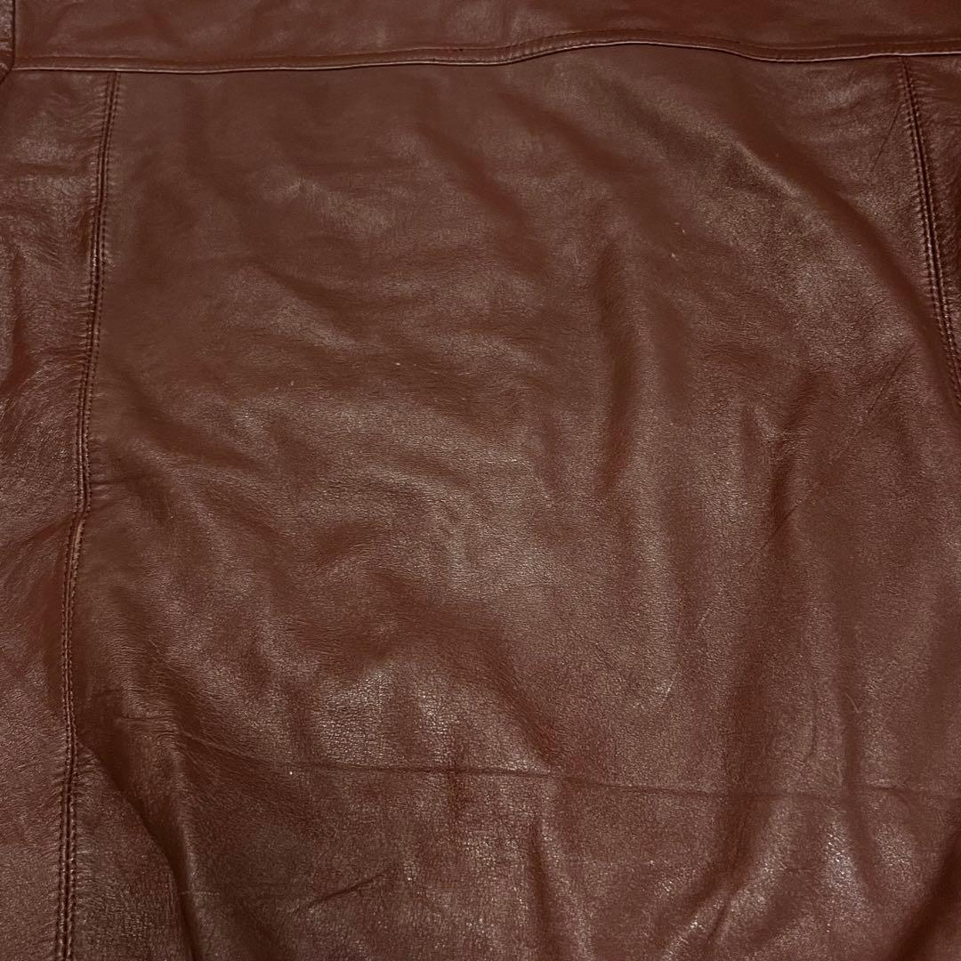 DeLuxe 本革　ＬＬ　レザージャケット　ブラウン