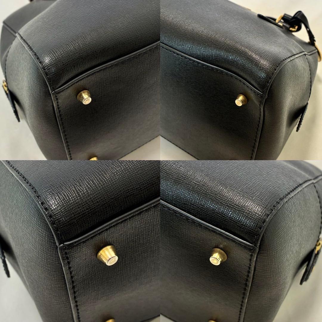 【極美品/付属品完備】フルラ エレナ 2way ハンドバッグ レザー 斜め掛け