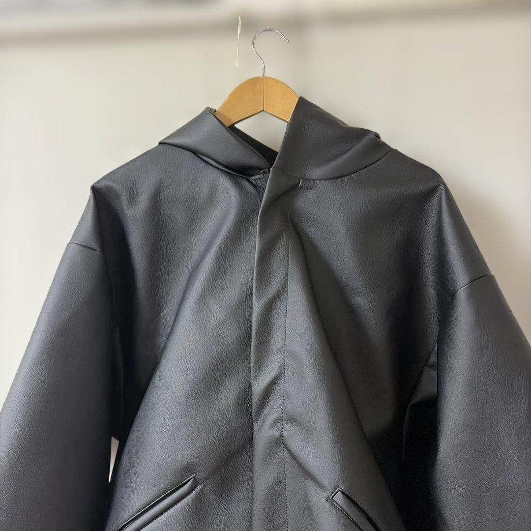 yzy yeezy JC-01 フェイクレザージャケット サイズ2 フード