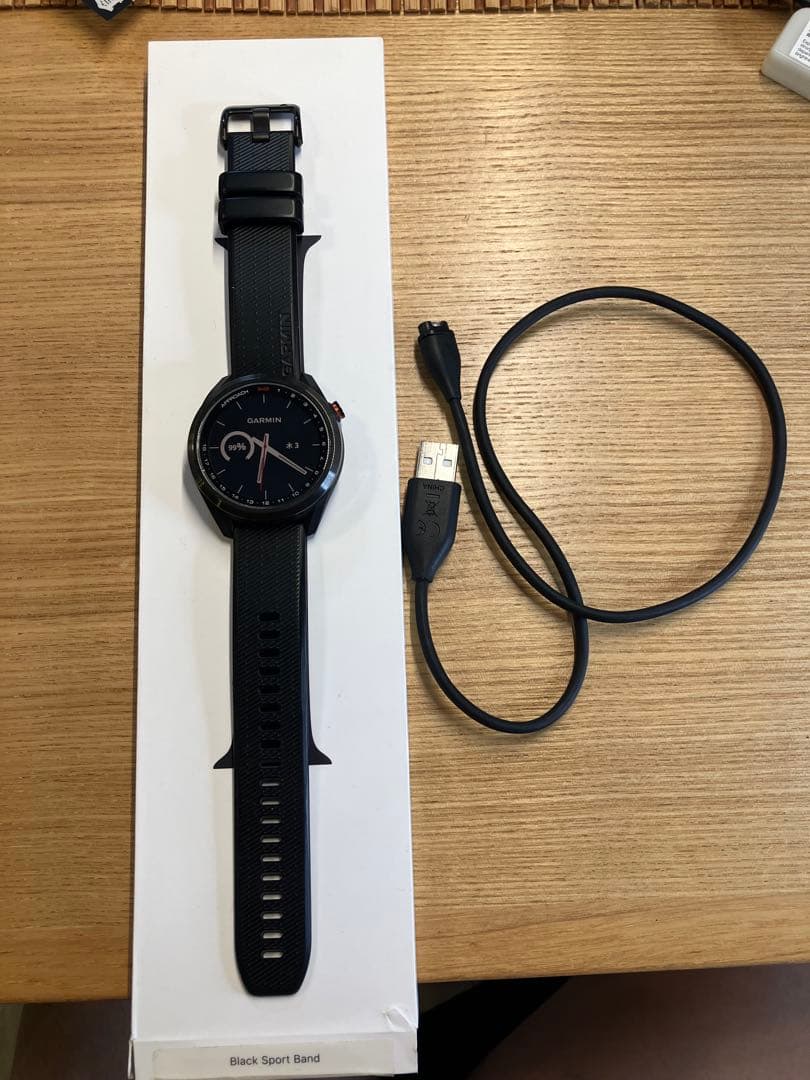美品GARMIN スマートウォッチ APPROACH S42 ブラック S70