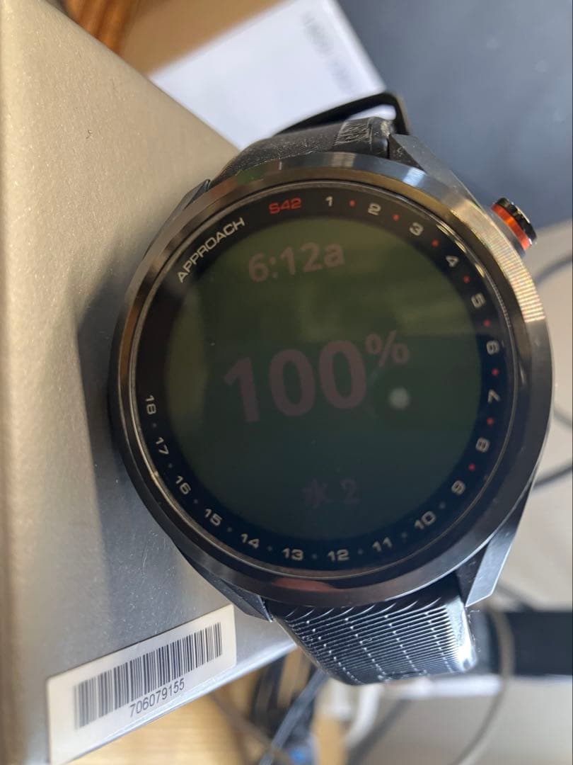 美品GARMIN スマートウォッチ APPROACH S42 ブラック S70