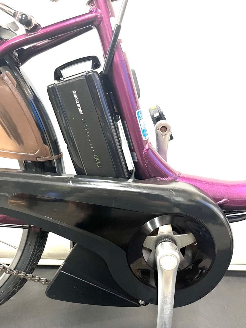 1年保証 送料無料　ブリヂストン　アシスタ　26インチ　紫色　電動アシスト自転車