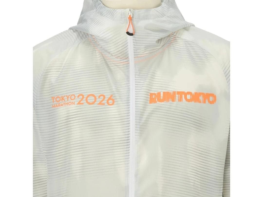 ASICS 東京マラソン2026RUN TOKYOウィンドブレーカーホワイトXL