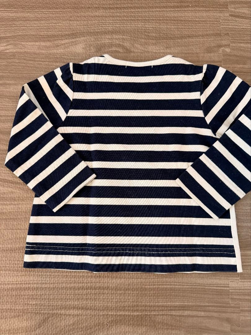 familiar 刺繍付きトップスとスカートセット