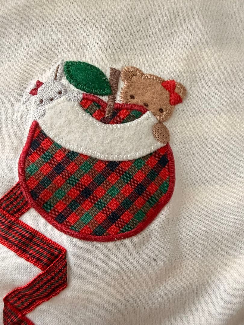familiar 刺繍付きトップスとスカートセット