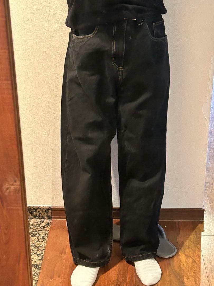 パンツ Carhartt Brandon Pant black rinsed S
