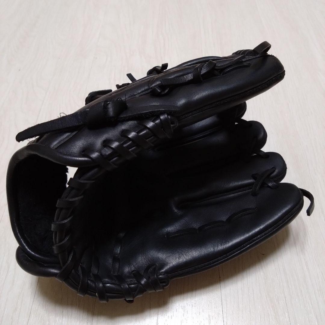 ミズノ ビューリーグ プロフェッショナル 内野用 軟式 黒 右投げ 即戦力 美品
