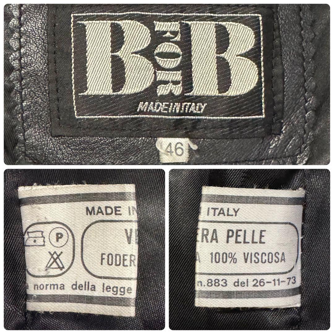 2596【未使用級・極美品】イタリア製 VERA PELLE レザージャケット