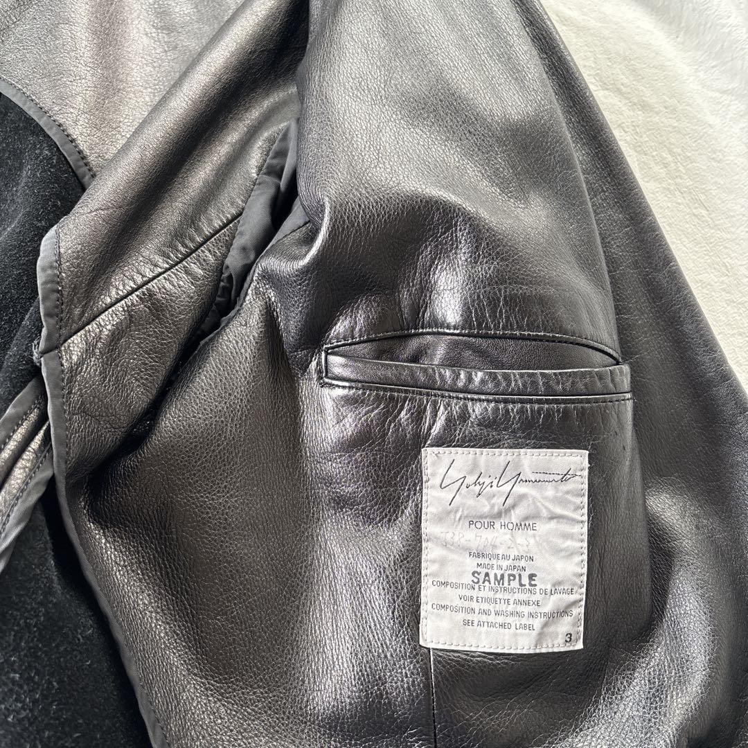 YOHJI YAMAMOTO HOMME レザージャケット ヨウジヤマモト オム