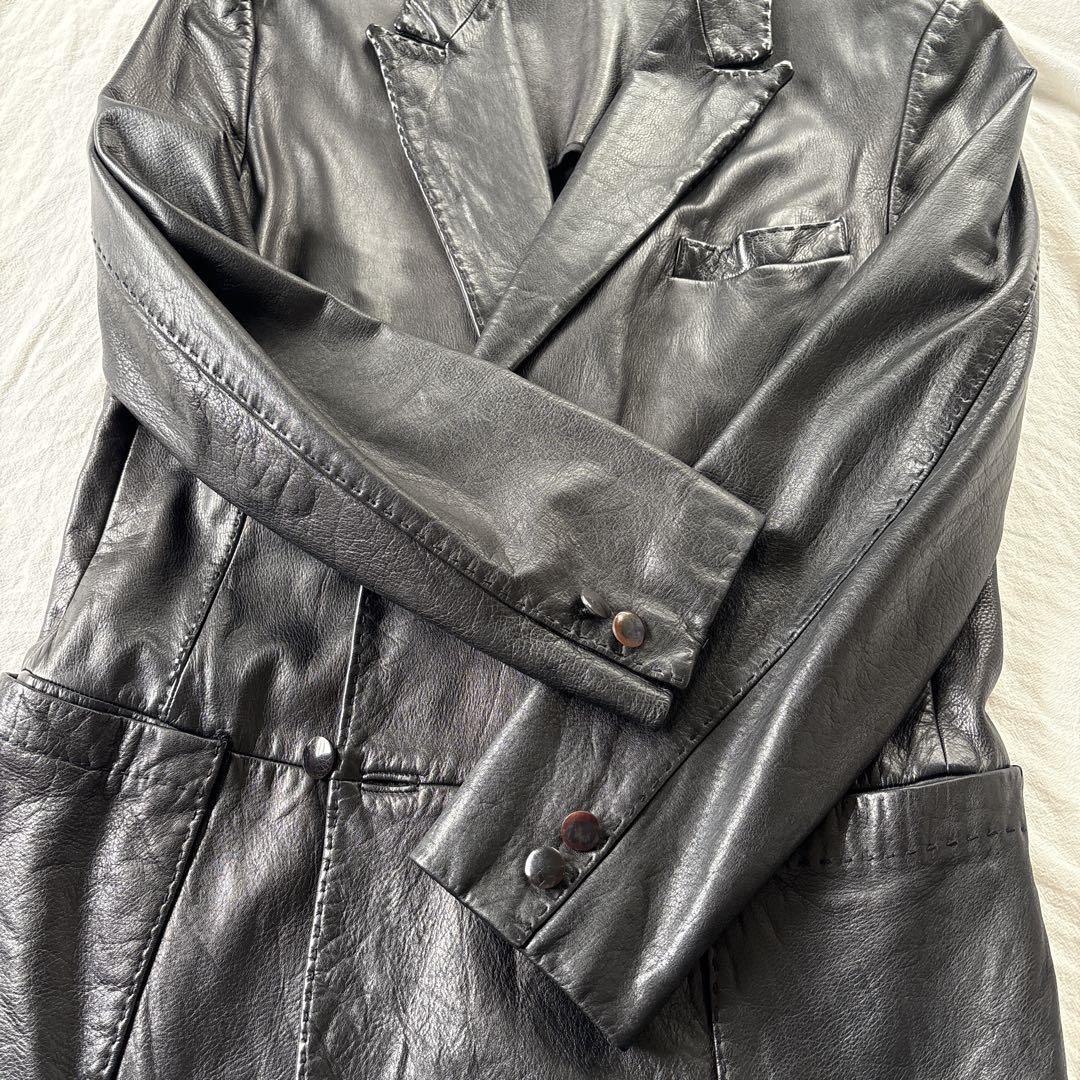 YOHJI YAMAMOTO HOMME レザージャケット ヨウジヤマモト オム