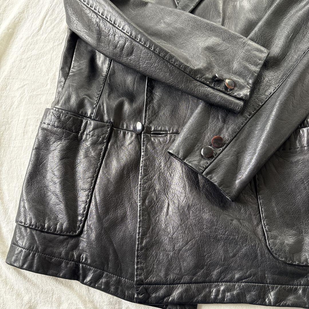 YOHJI YAMAMOTO HOMME レザージャケット ヨウジヤマモト オム
