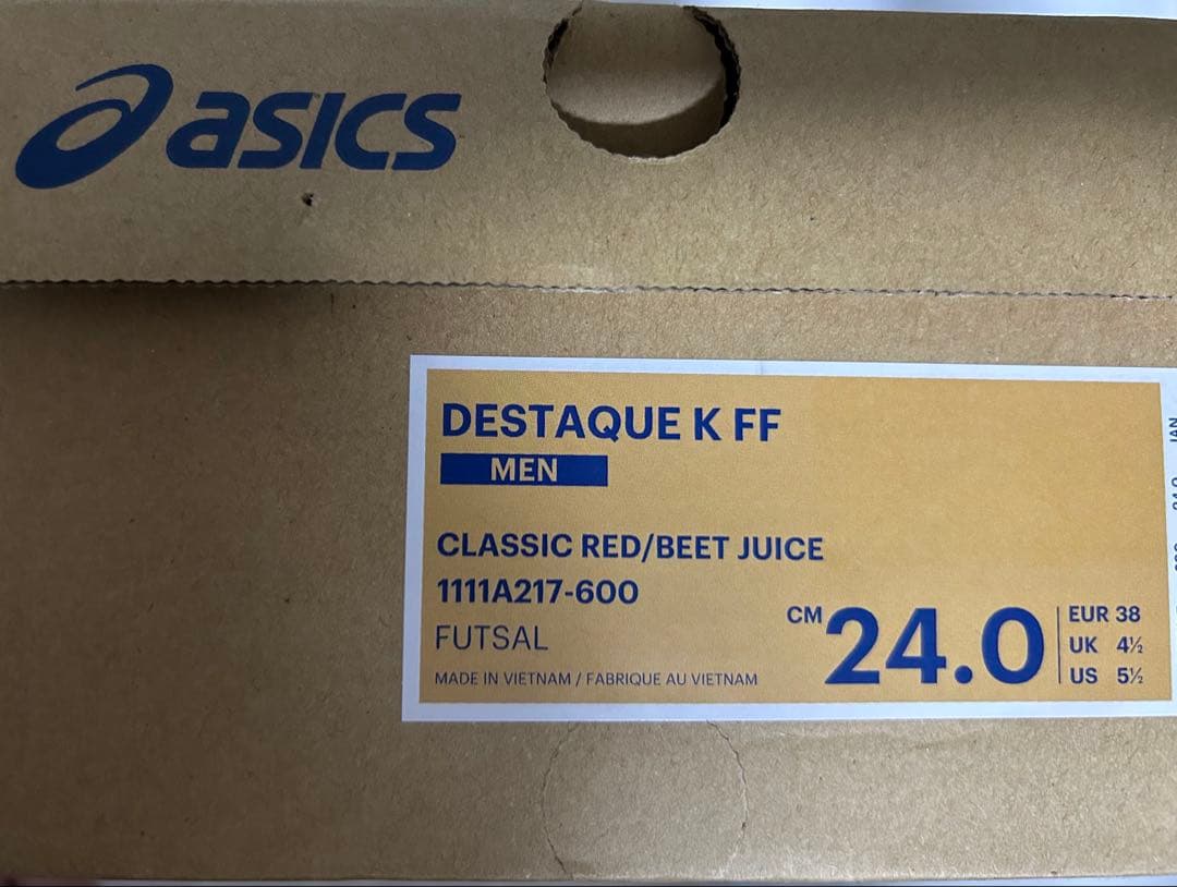 ASICS DESTAQUE K FF 24.0センチ レッド