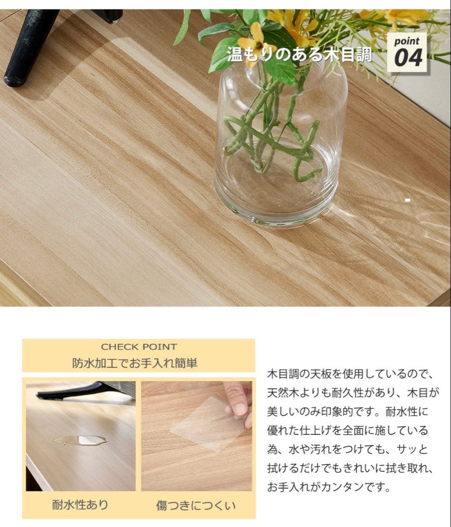 ブラウン テレビ台 150cm 格子デザイン