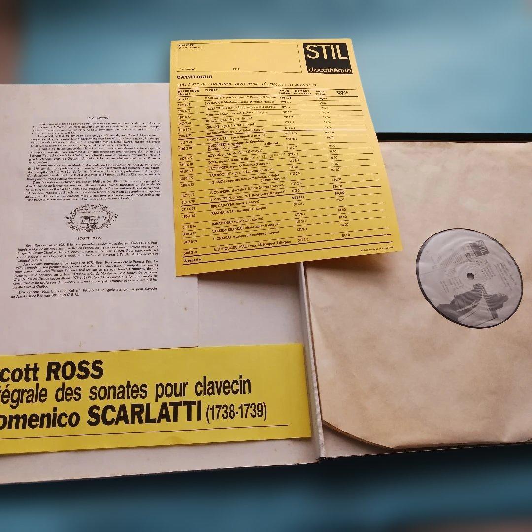 LP: Scarlatti チェンバロ作品集　スコット・ロス