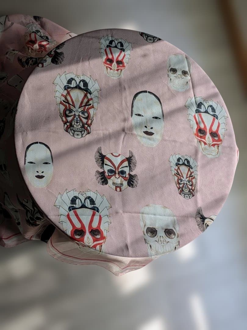 Alexander McQueen 大判シルクスカーフ スカルプリント ストール