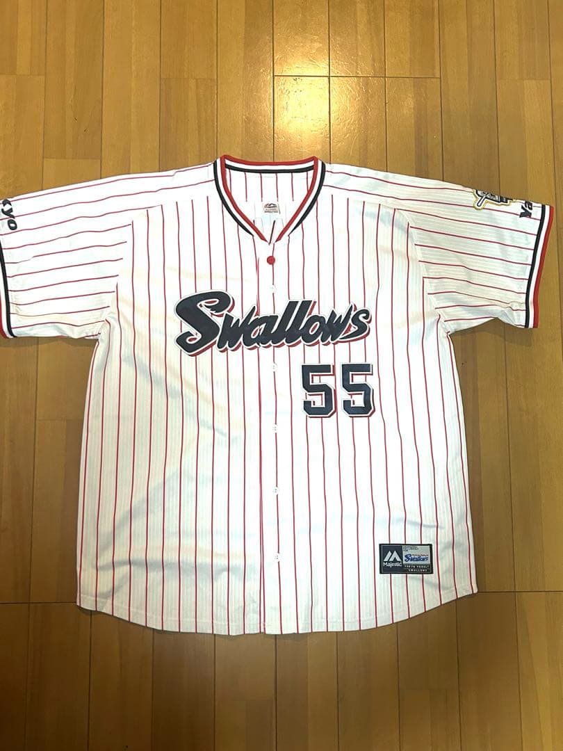 東京ヤクルトスワローズ　ホームレプリカユニフォーム村上宗隆ホームラン記録　XL