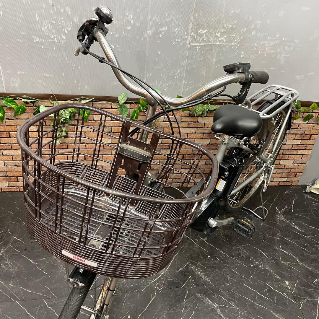 【44】電動自転車 YAMAHA With シルバー 26インチ
