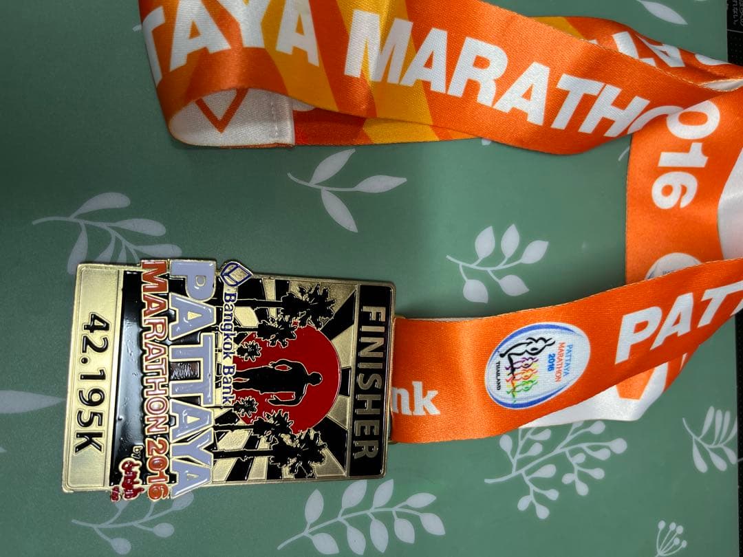 海外マラソン　メダル　完走thaiタイ泰Finisher/Marathon