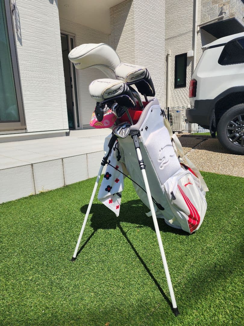 期間値引き　TaylorMade レディース L フルセットトラベルカバー付き！