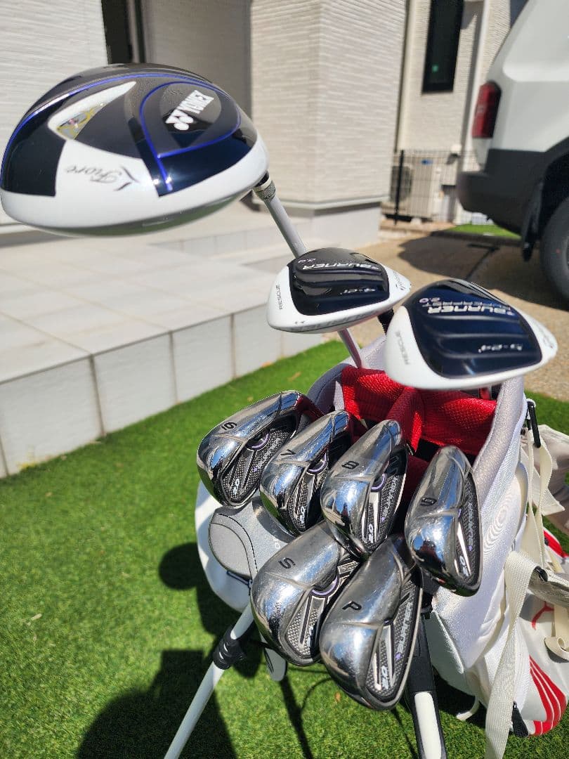 期間値引き　TaylorMade レディース L フルセットトラベルカバー付き！